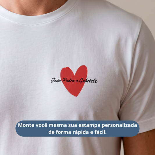 Camiseta Personalizada "Heart Dad"