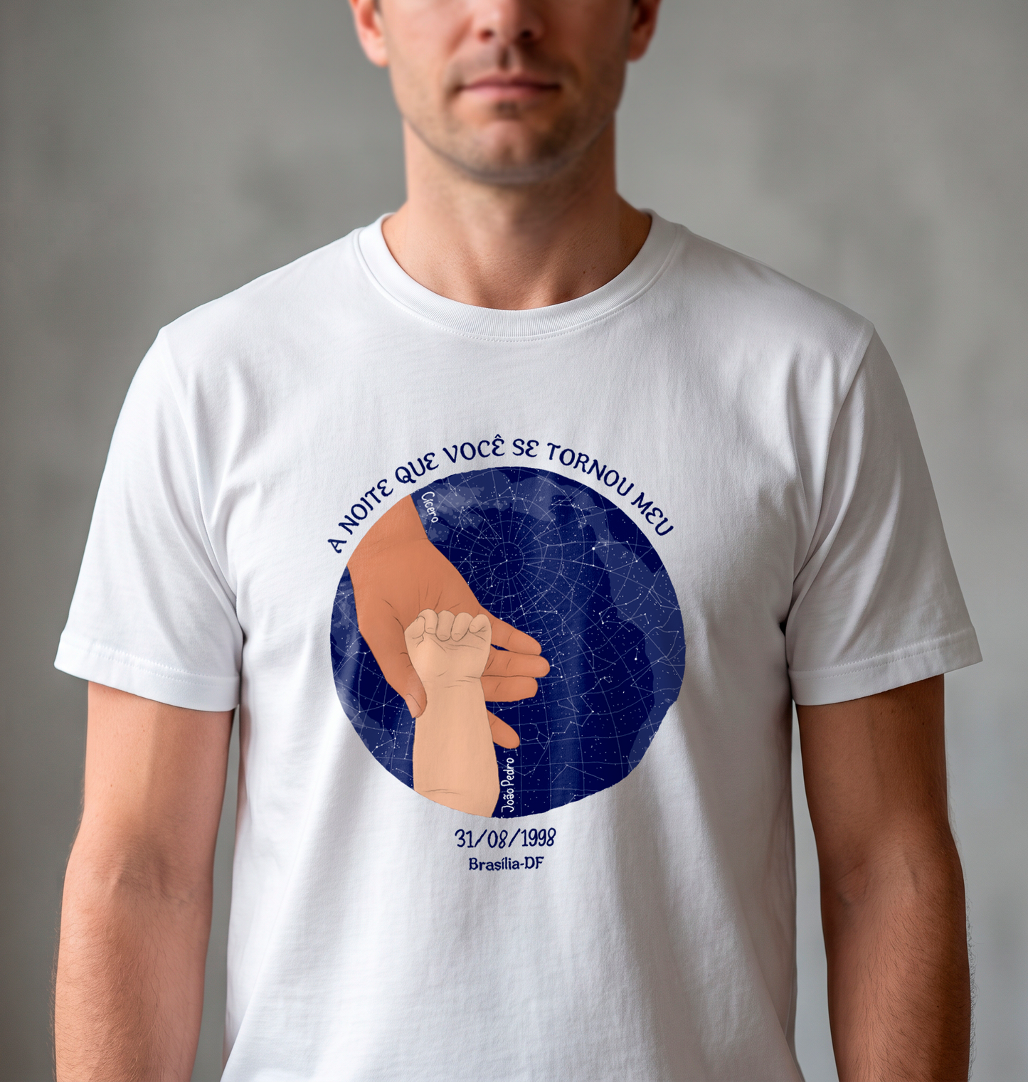 Camiseta Personalizada "A noite que você se tornou meu pai"