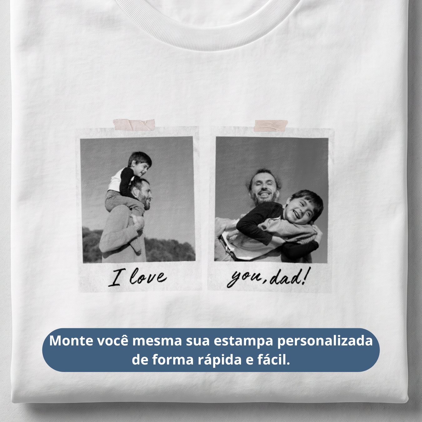 Camiseta Personalizada "Polaroid Dad"