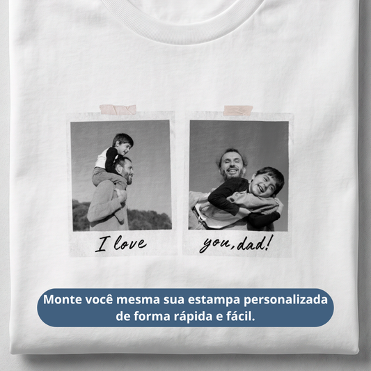 Camiseta Personalizada "Polaroid Dad"