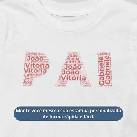 Camiseta Personalizada "Nuvem de Amor"