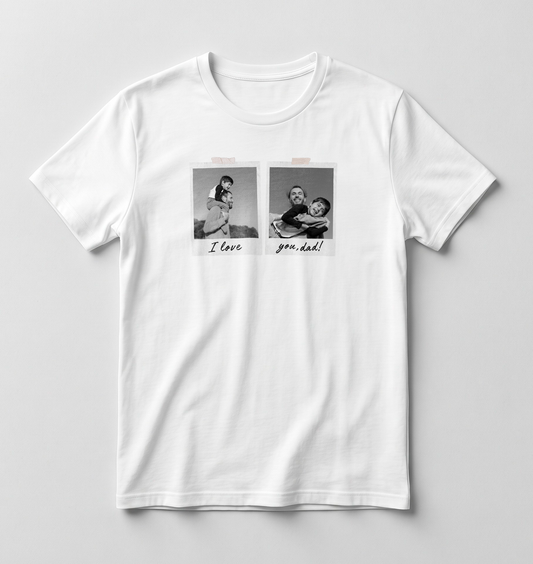 Camiseta Personalizada "Polaroid Dad"
