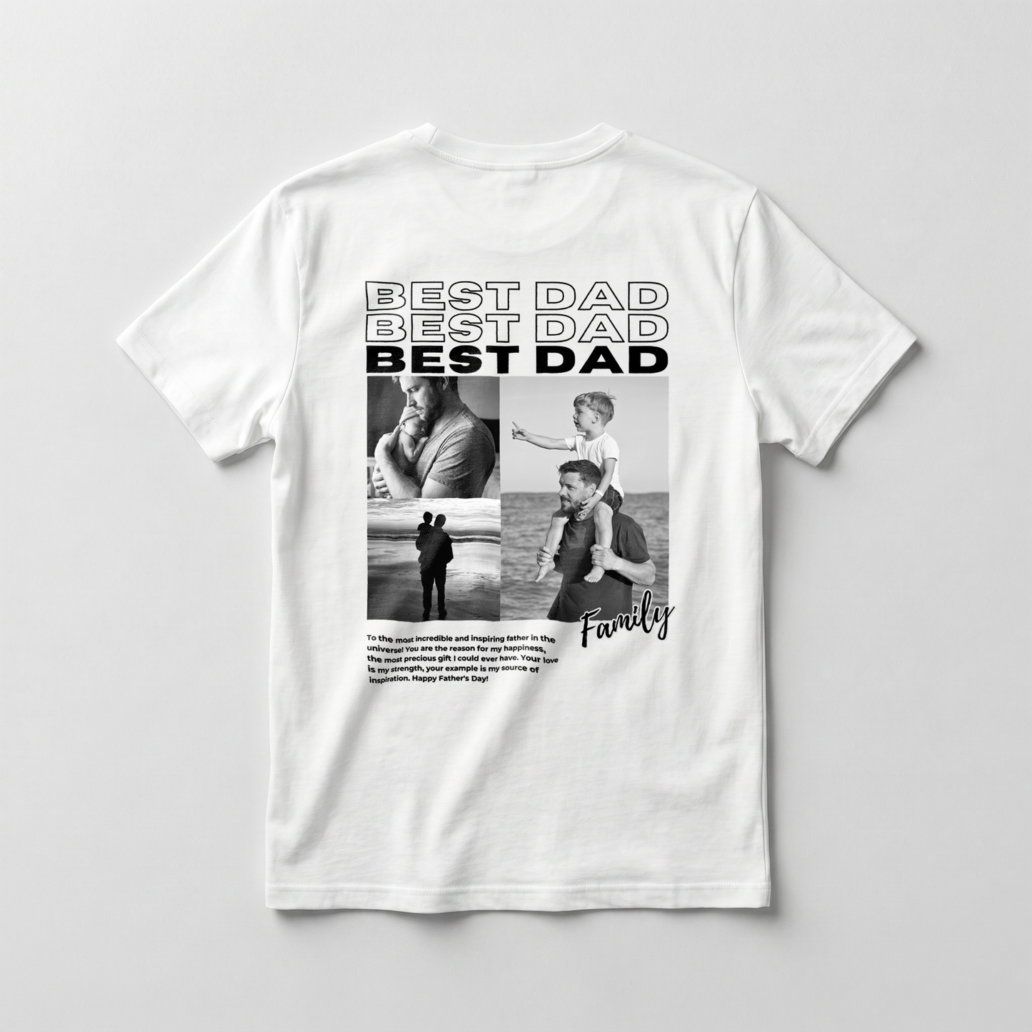 Camiseta Personalizada "Dad Collage"