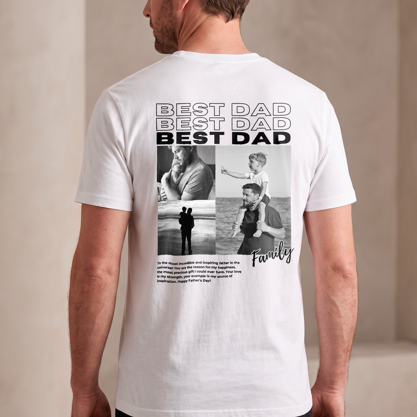 Camiseta Personalizada "Dad Collage"